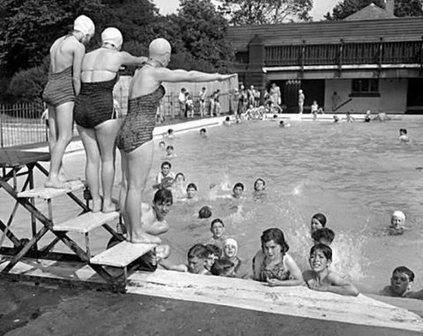 Stanley Park open air swimming pool taken in 1957