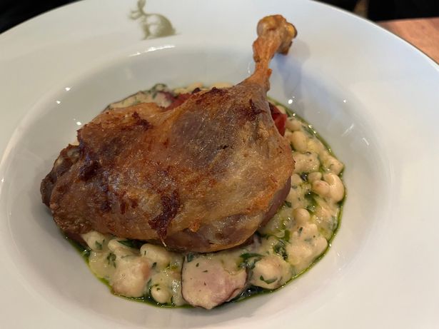 The confit duck at Lapin