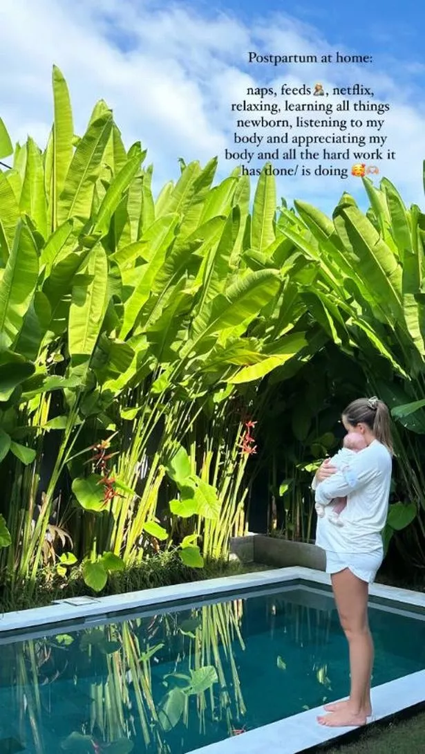 Lily posted snaps to her Instagram