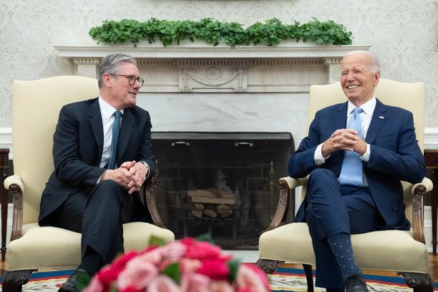 Sir Keir Starmer and Joe Biden last July