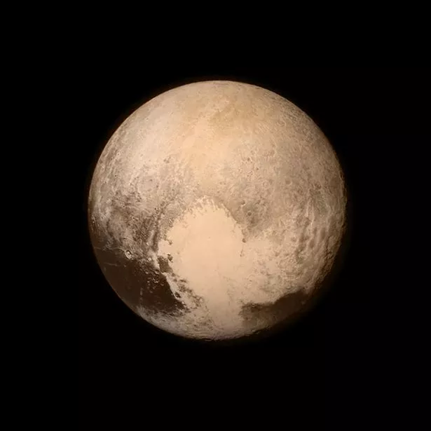 Undated NASA handout photo of Pluto obtained by the New Horizons spacecraft