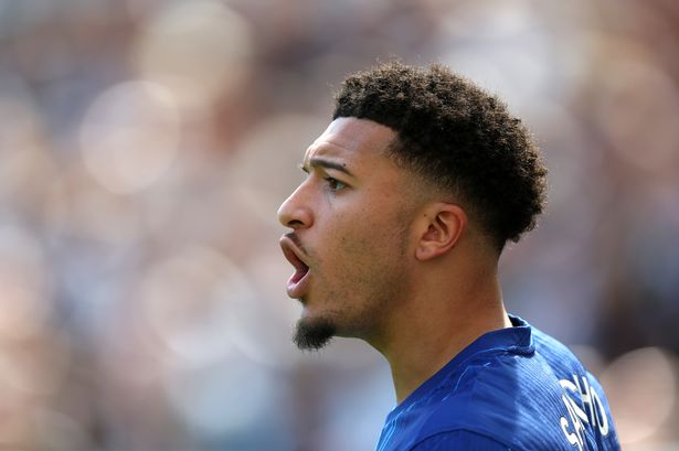 Jadon Sancho during the Premier League match between Newcastle United FC and Chelsea FC at St James' Park. 