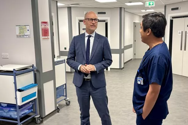 Minister of State for Care Stephen Kinnock at North Solihull Community Diagnostic Centre. Pic: Gurdip Thandi LDR