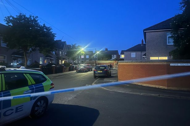 The police scene on Marsh Avenue in Bootle 