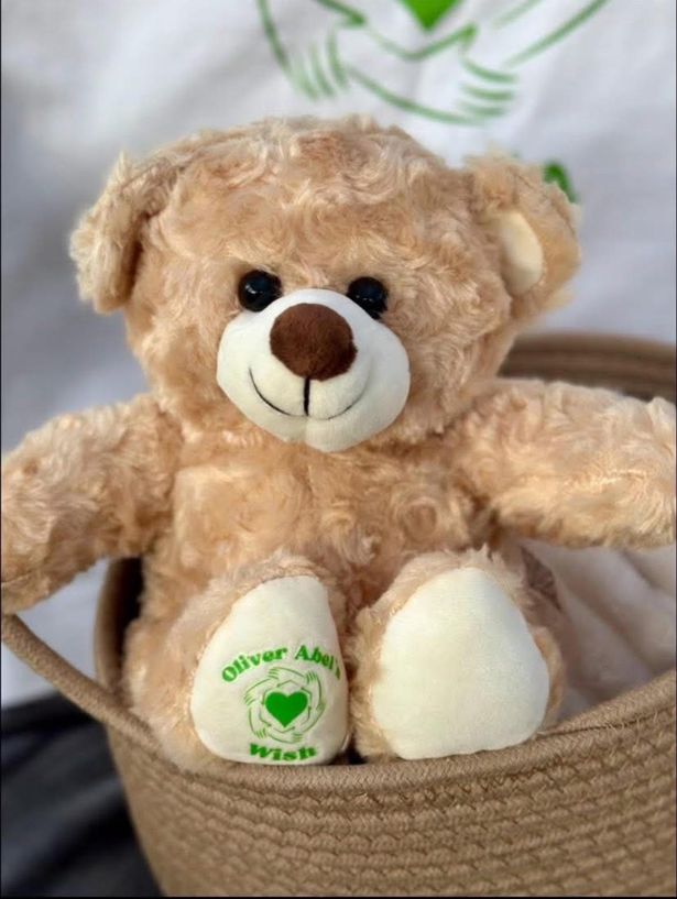 A bear from Oliver Abel's Wish charity
