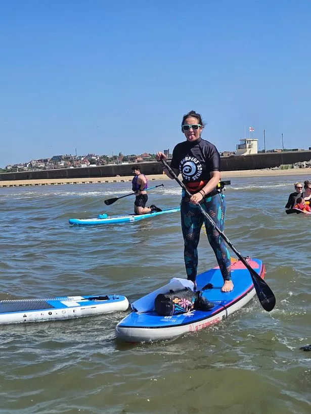 Surfers Against Sewage protesters at Wallasey Beach