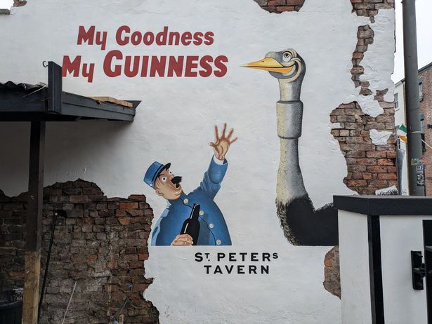 A sign at St Peter's Tavern on Seel Street.