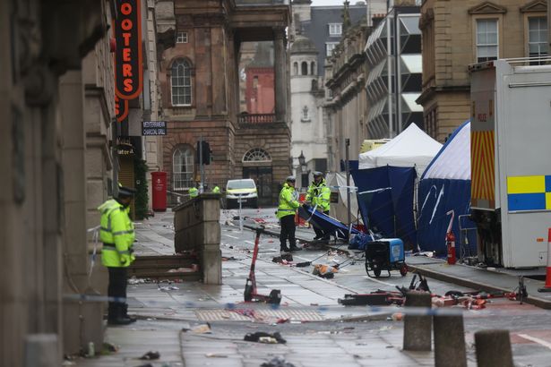 Police on Water Street this week