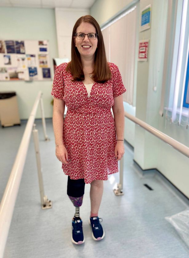 Christine's leg was amputated in June 2023.
