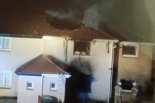 The property was allegedly targeted on April 4