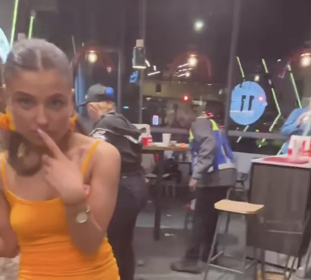 Nina witnessed the chaos. 