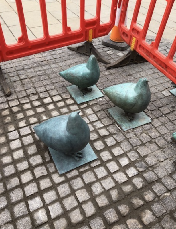 The sculptures are a hit with locals