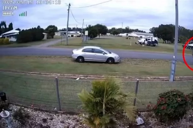 CCTV footage of a car thought to be the one Phoebe was driving before she disappeared