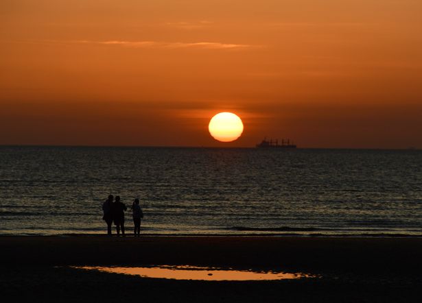 Crosby Beach is known for its incredible sunsets 