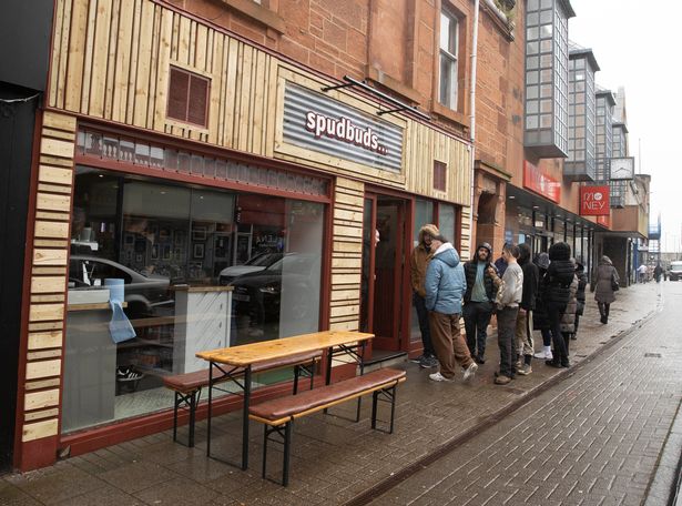 General view of Spudbuds after explosion in popularity of new baked potato shop.