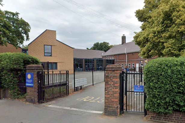The entrance to Sutton Coldfield Grammar School for Girls in Jockey Road
