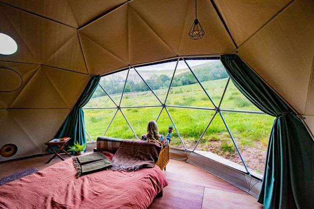Adrift at the Dome is a fully off-grid, glamping dome set in the beautiful Llanthony Valley