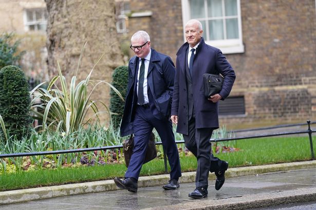 Mayor of the West Midlands Richard Parker (left) and Chairman of Birmingham City Football Club Tom Wagner
