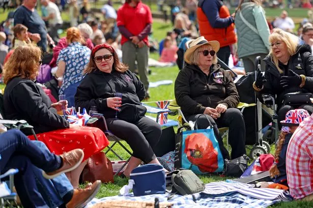 A VE Day picnic at Cardiff Castle earlier this week