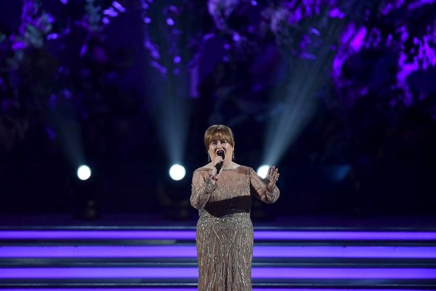 VATICAN CITY, VATICAN - DECEMBER 14: Susan Boyle performs at the Paul VI Hall during Vatican annual Christmas Concert on December 14, 2019 in Vatican City, Vatican. (Photo by Vatican Pool/Getty Images)