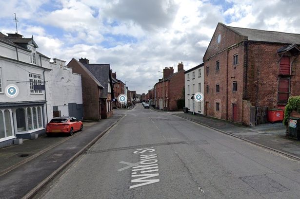 Google Maps street view of a section of Willow Street in Oswestry 