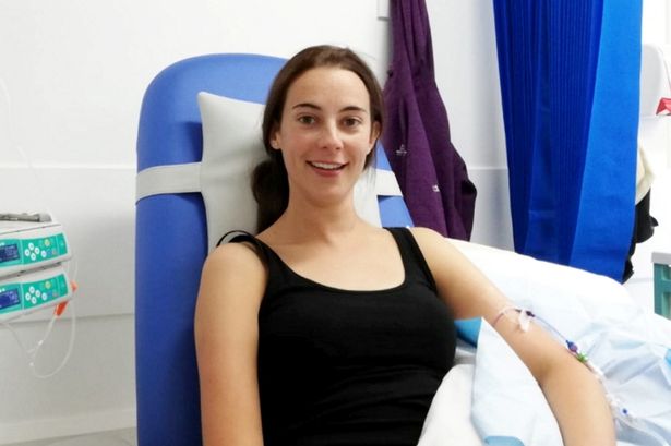 Rebecca Hind - Having chemotherapy,