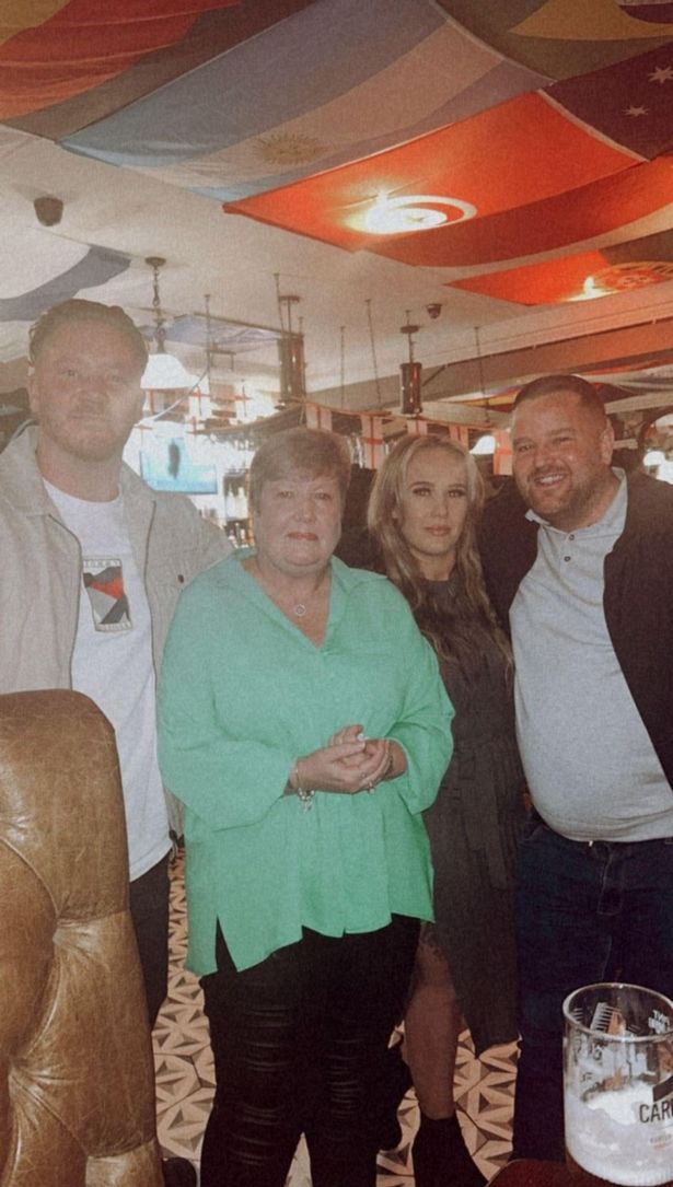 Alex (right) alongside his sister, Beth, their brother, Dean, and their mum