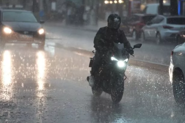 A new weather map from WX Charts, which is based off Met Desk data, predicts the UK faces a deluge of downpours in the form of a rain bomb at midday on May 24.