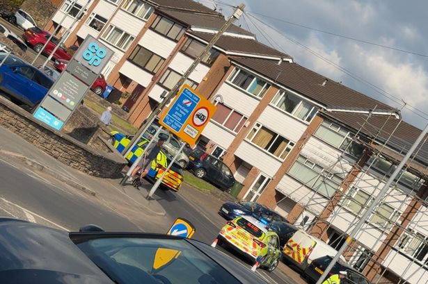 Police at the scene on Victoria Street, Newton