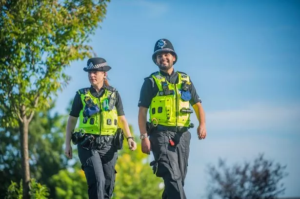 A stock image of West Midlands Police officers 