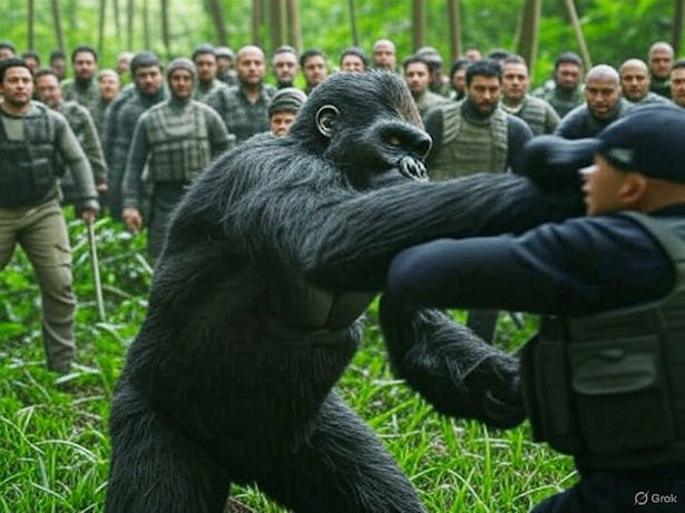gorilla or 100 men