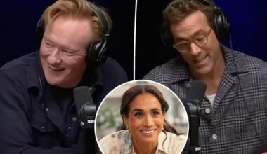 Ryan Reynolds and Conan O'Brien poke fun at Meghan Markle