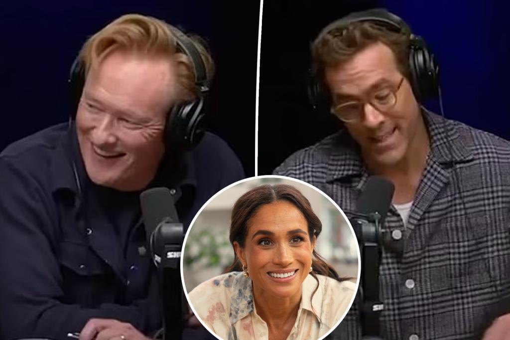 Ryan Reynolds and Conan O'Brien poke fun at Meghan Markle