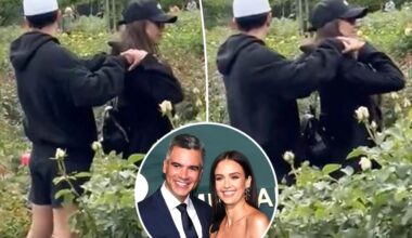 Newly single Jessica Alba seen kissing mystery man during London outing
