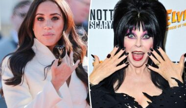 Elvira takes dig at 'princess' Meghan Markle over hair comparison