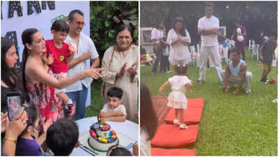 Dia Mirza’s son Avyaan’s 4th birthday bash: Bipasha Basu, Shreya Ghoshal, Neha Dhupia and kids celebrate with loads of fun