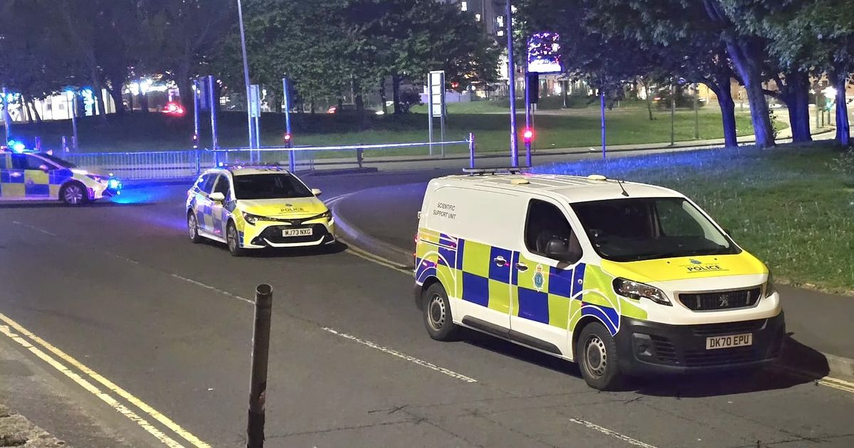 City street cordoned off after man 'found lying in the road'
