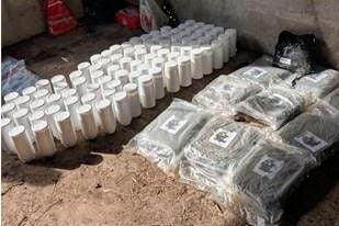 Dunadry: Police seize £1.5m in drugs and ammunition following raid on shed in Co Antrim