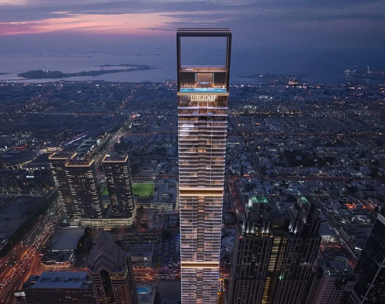 Trump Tower Dubai unveiled with 80-storey skyscraper including world's highest pool in Don's first Middle East high-rise