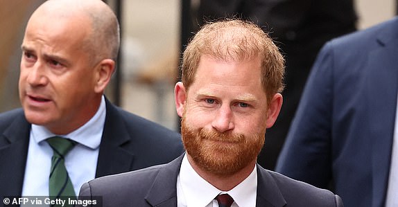(FILES) Britain's Prince Harry, Duke of Sussex arrives at the the Royal Courts of Justice, Britain's High Court, in central London, on April 8, 2025 for the second day of his appeal hearing to over the downgrading of his personal security during visits in Britain. Prince Harry Friday, may 2, lost his court bid to restore his UK police protection after the UK government downgraded his security when he stepped back from royal life and moved abroad. (Photo by HENRY NICHOLLS / AFP) (Photo by HENRY NICHOLLS/AFP via Getty Images)