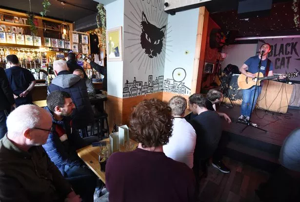 Musician Ed Poole, playing at the Black Cat for the 2023 Smithdown Weekender