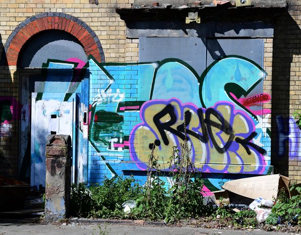 A derelict house on Ducie Street,Toxteth.(