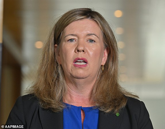 Liberal member for Bass Bridget Archer during a presentation of the McKinnon Prize for political leadership at a press conference at Parliament House, in Canberra, Wednesday, March 20, 2024. (AAP Image/Mick Tsikas) NO ARCHIVING