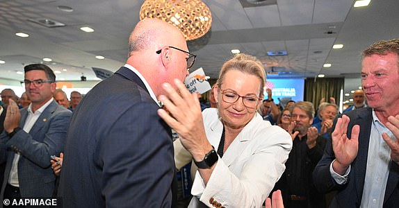 Leader of the Opposition Peter Dutton and Deputy Leader of the OppositionÂ Sussan Ley at a campaign rally at the Melton Entertainment Track, near Melbourne on day 30 of his 2025 Federal Election Campaign in the seat of Solomon, Sunday, April 27, 2025. (AAP Image/Mick Tsikas) NO ARCHIVING