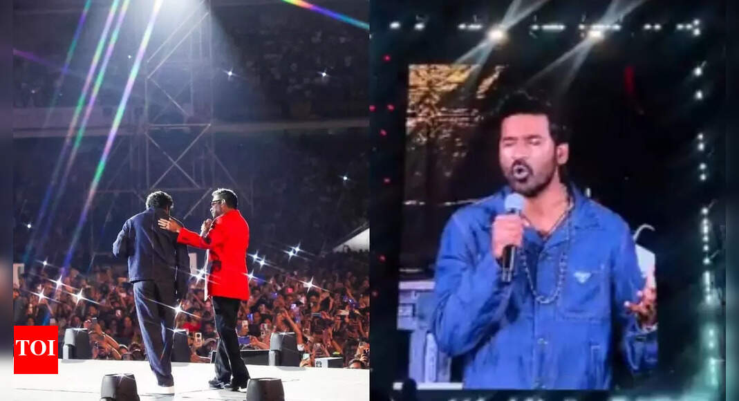 Dhanush makes surprise entry at AR Rahman's Mumbai concert; stirs internet with live performance of 'Adangaatha Asuran' from 'Raayan'