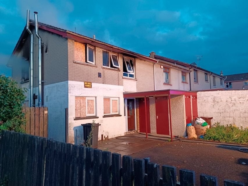 NIFRS at scene of fire in Dunclug Gardens area of Ballymena