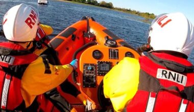 Co Fermanagh: Baby and dog rescued after boat breaks down on NI lake