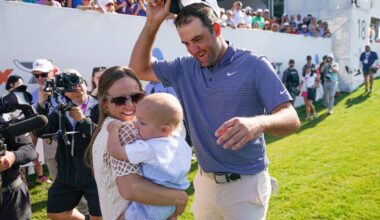 Scottie Scheffler gives emotional speech about wife and family after winning CJ Cup Byron Nelson