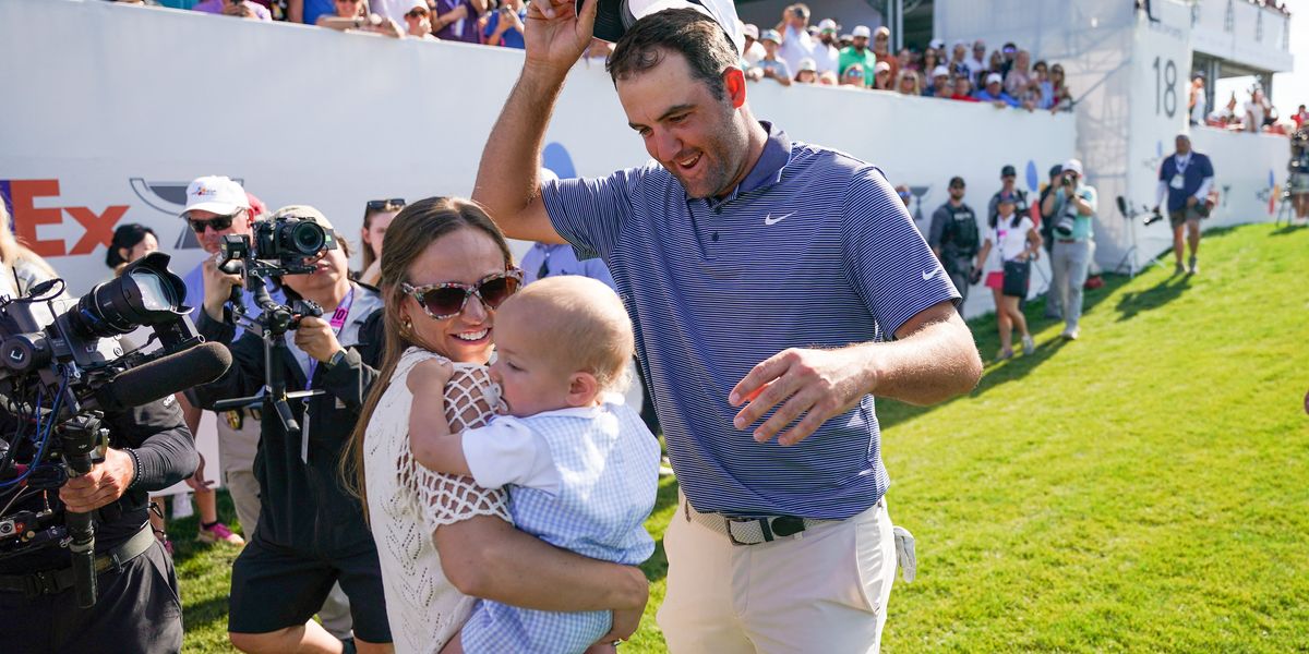 Scottie Scheffler gives emotional speech about wife and family after winning CJ Cup Byron Nelson