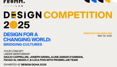 "Design for a Changing World: Bridging Cultures:” FROMM.Lab International Design Competition To Reimagine Arab Heritage